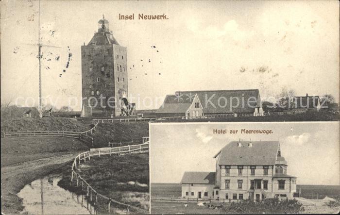 Insel Neuwerk Leuchtturm Hotel zur Meereswoge