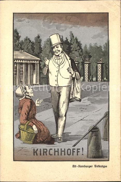 HAMBURG  CITY Kirchhoff Alt Hamburger Volkstype