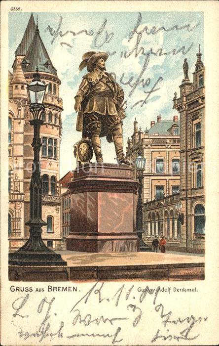 BREMEN  CITY Gustav Adolf Denkmal