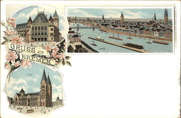 BREMEN  CITY Gerichtsgebaeude Stadtblick Dom