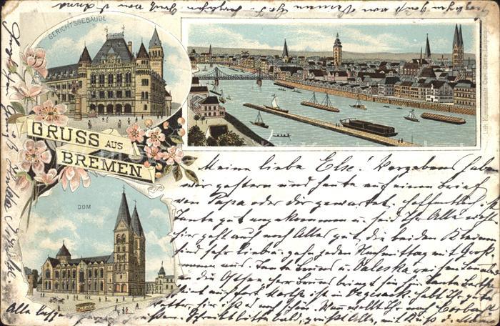 BREMEN  CITY Gerichtsgebaeude Dom Totalansicht
