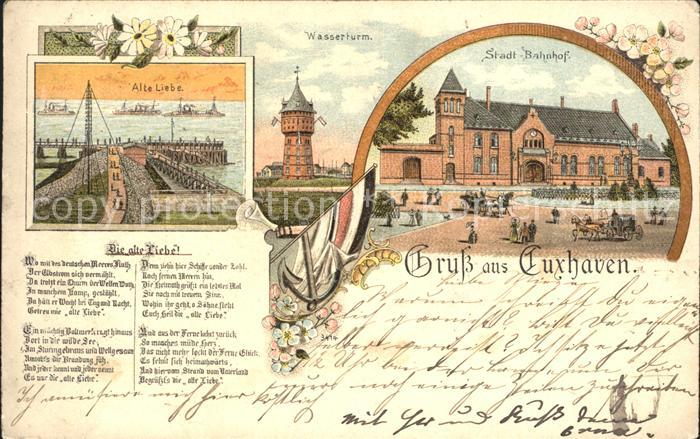 Cuxhaven Nordseebad Alte Liebe Wasserturm Stadtbahnhof