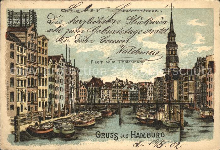 HAMBURG  CITY Fleeth beim Hopfenmarkt