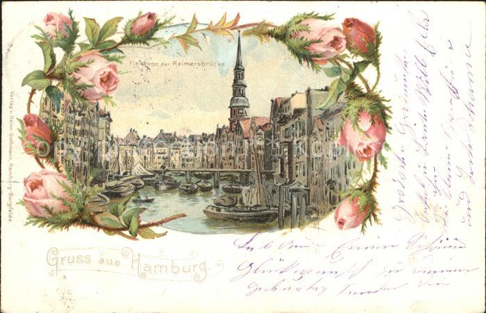 HAMBURG  CITY Fleet von der Reimersbruecke