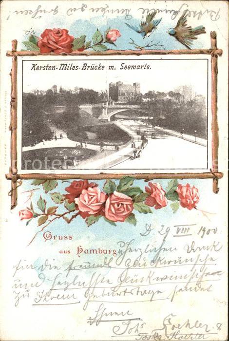 HAMBURG  CITY Kersten Miles Bruecke mit Seewarte