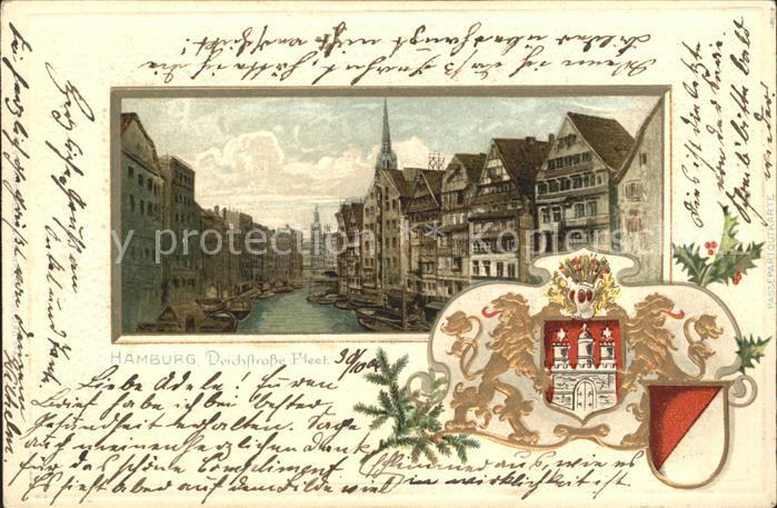 HAMBURG  CITY Deichstrasse Fleet