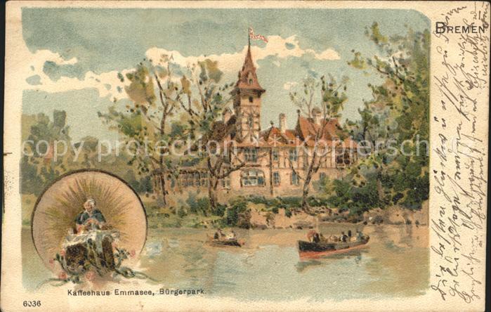 BREMEN  CITY Kaffeehaus Emmasee Buergerpark