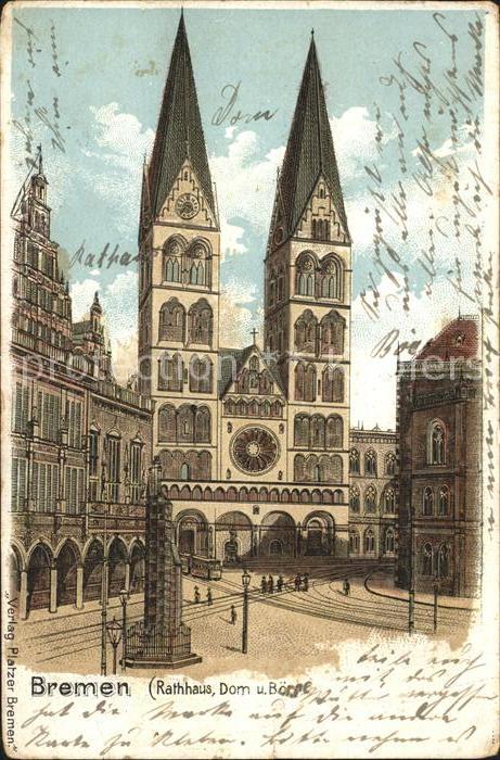 BREMEN  CITY Rathaus Dom Boerse