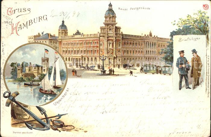 HAMBURG  CITY Hauptpost Uhlenhorst Brieftraeger