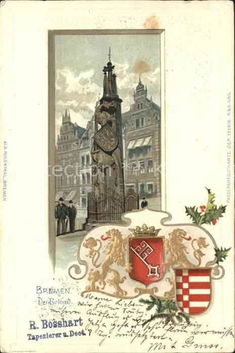BREMEN  CITY Der Roland Stadtwappen
