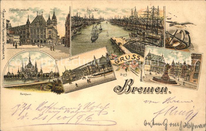 Bremen Gerichtsgebaeude Freihafen Parkhaus Bahnhof Markt