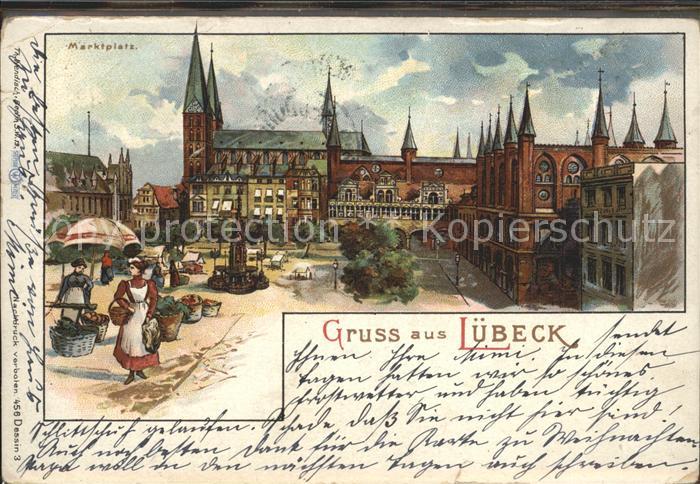 LueBECK  CITY Marktplatz Dom