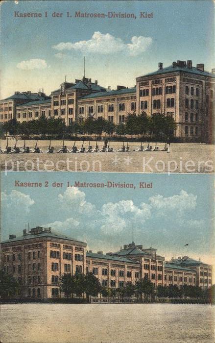 KIEL  CITY Kasernen 1 und 2 der Matrosen Division Kiel