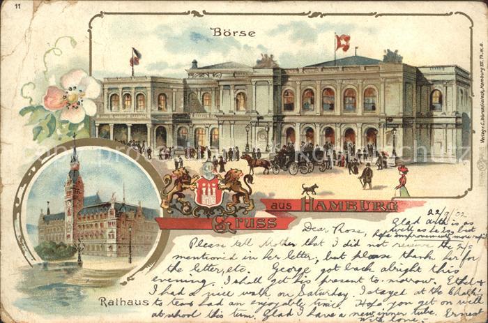 HAMBURG  CITY Boerse Rathaus