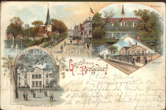 Bergedorf Hamburg Schloss Pensionat Sievers Bahnhof