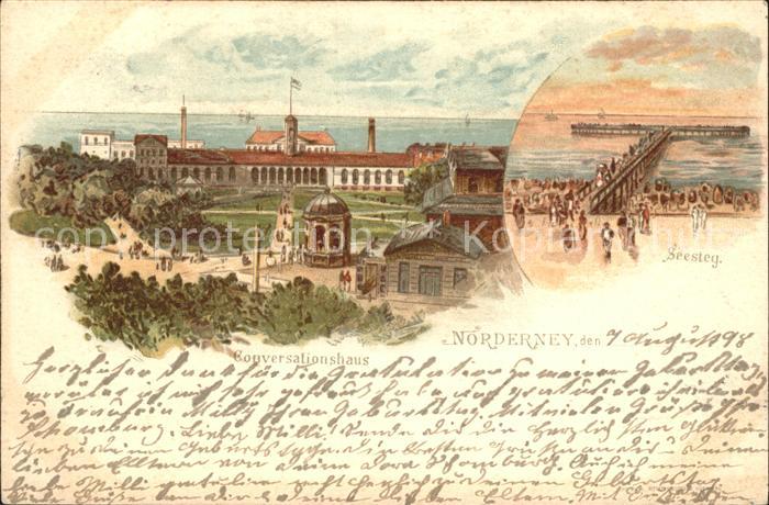 Norderney Nordseebad Conversationshaus Seesteg