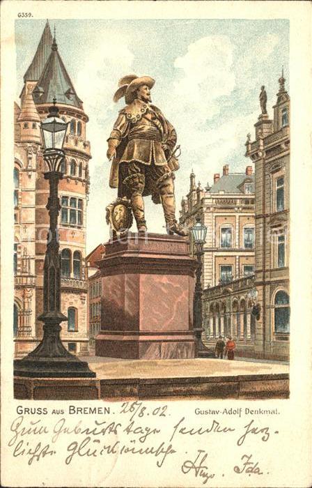 BREMEN  CITY Gustav Adolf Denkmal