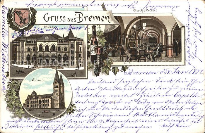 BREMEN  CITY Boerse Rathskeller Dom