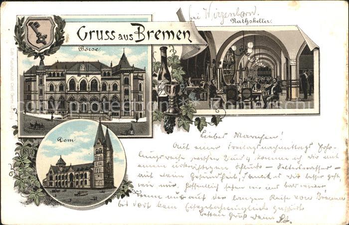 BREMEN  CITY Boerse Rathskeller Dom