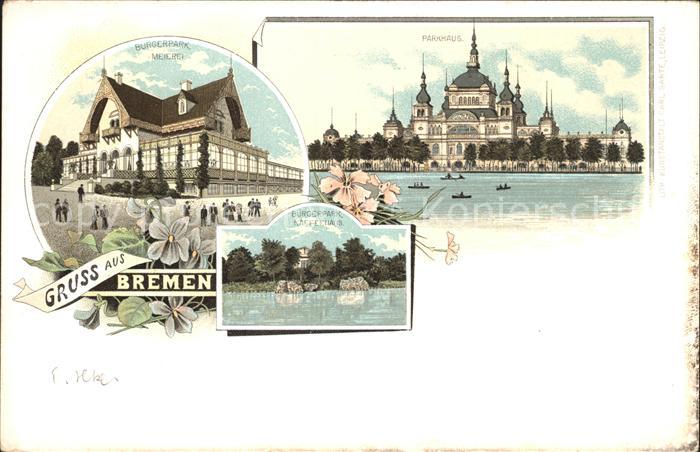 BREMEN  CITY Buergerpark Meierei Kaffeehaus Parkhaus