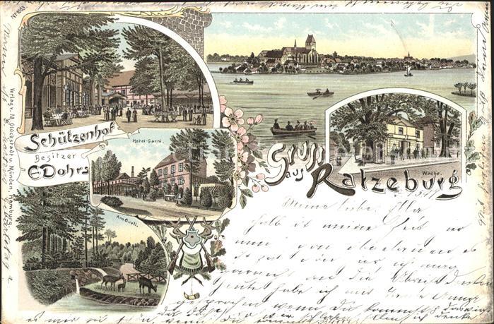 Ratzeburg Schleswig-Holstein Schuetzenhof Hotel Garni Teilansicht Wache Am Quel