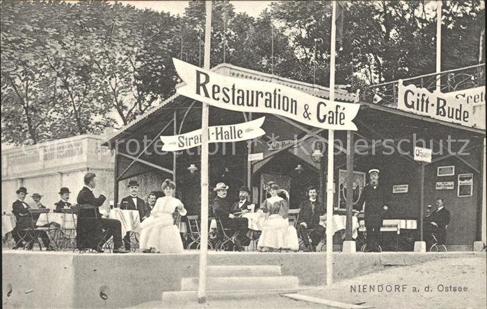 Niendorf Ostseebad Restauration Cafe Strand Halle Gift Bude