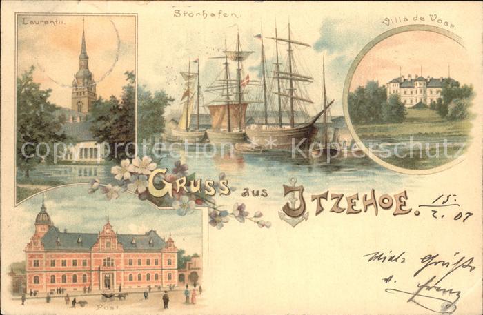 Itzehoe St Laurentii Kirche Stoerhafen Villa de Voss Post