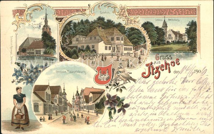 Itzehoe St Laurentii Kirche Schloss Breitenberg Eichthal Grosse Paaschburg