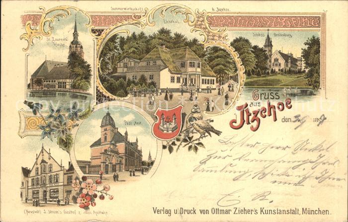 Itzehoe Hafen Kirche Eichthal Schloss Breitenburg Postamt Gasthof zur Alten Apot