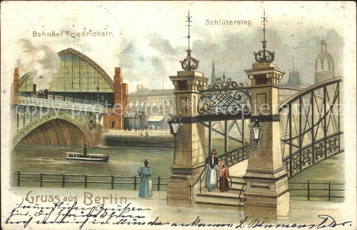 BERLIN  CITY Bahnhof Friedrichstr Schluetersteg