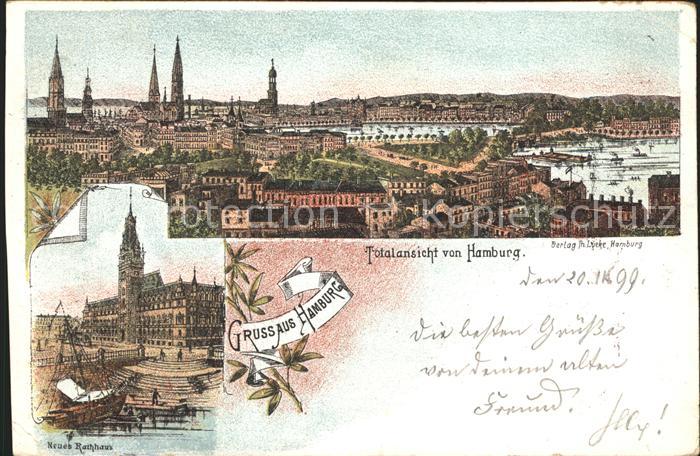 HAMBURG  CITY Totalansicht Neues Rathaus
