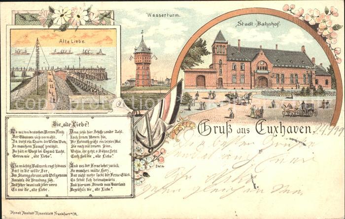 Cuxhaven Nordseebad Alte Liebe Wasserturm Stadt Bahnhof