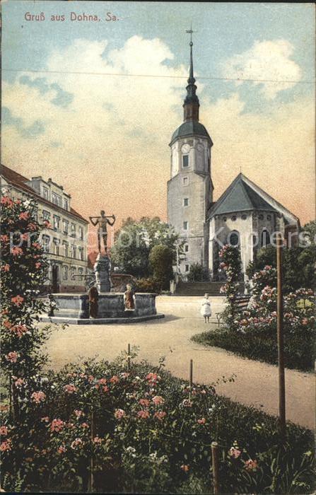 Dohna Sachsen Brunnen Kirche