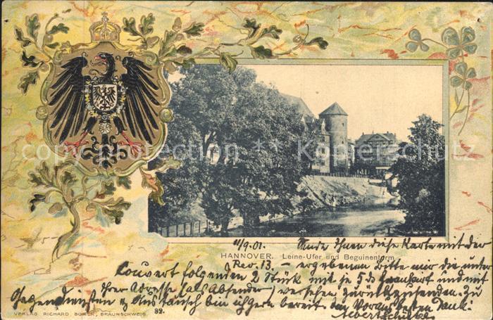 HANNOVER  CITY Leine Ufer und Beguinenturm