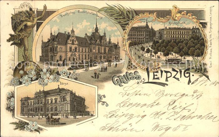 LEIPZIG Sachsen Deutsches Buchhaendlerhaus Reichsbank Boerse