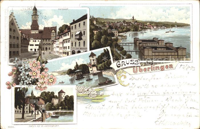 ueberlingen Bodensee Hofstadt Panorama Hafen Johannsturm