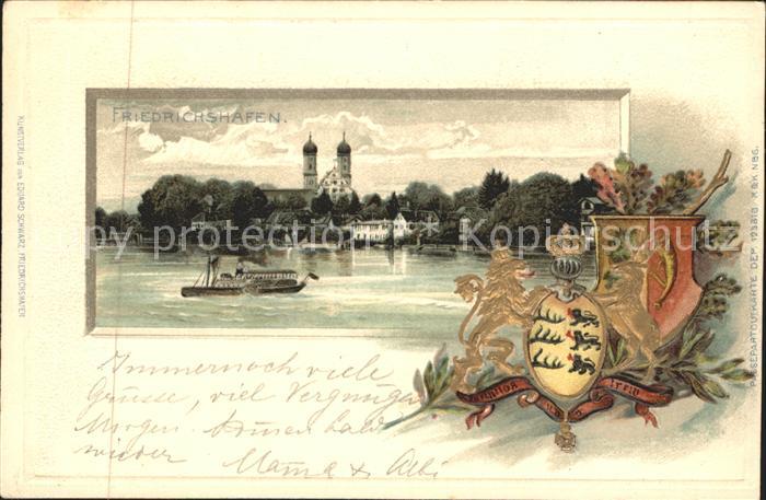 Friedrichshafen Bodensee Teilansicht Kirche