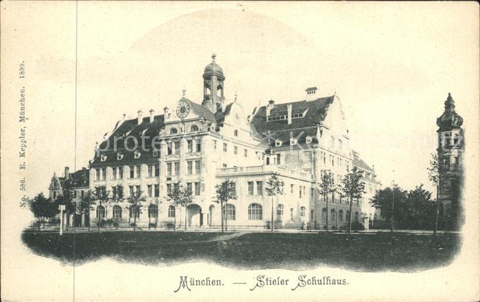 Muenchen Bayern Stieler Schulhaus