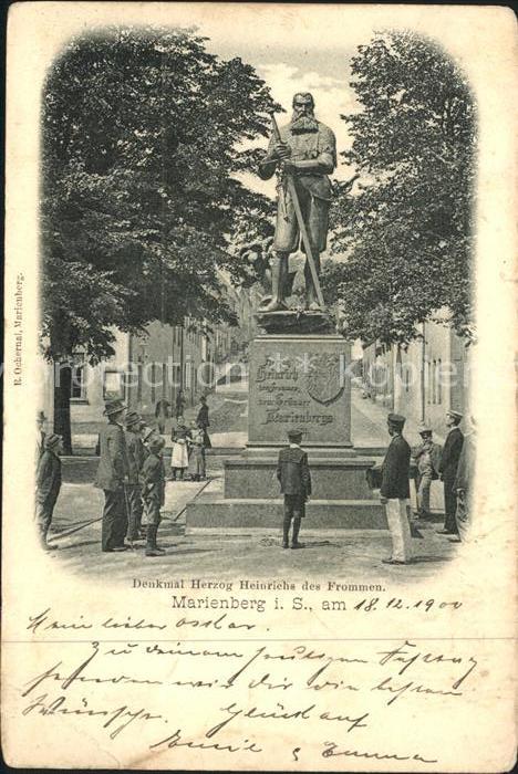 Marienberg Erzgebirge Denkmal Herzog Heinrichs des Frommen
