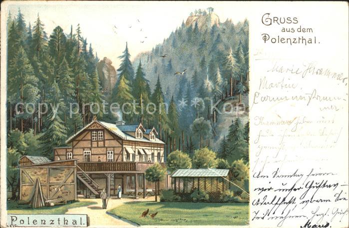 Polenztal Teilansicht Gasthaus