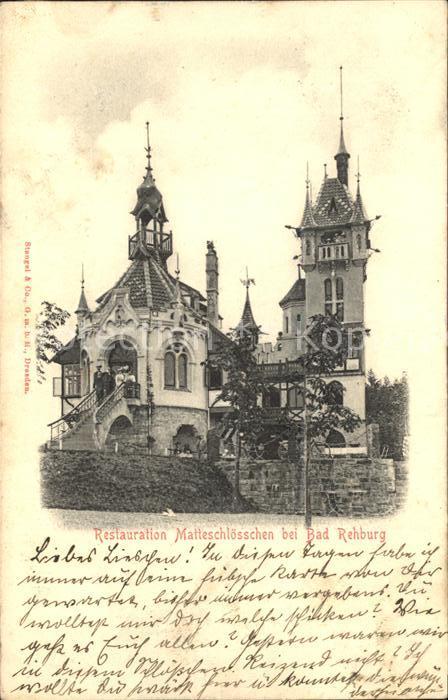 Bad Rehburg Matteschloesschen Restauration