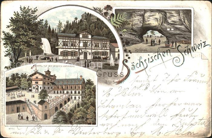 Saechsische Schweiz Hotel auf dem Gr Winterberg Kuhstall