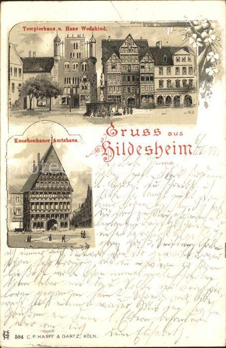 HILDESHEIM  CITY Templerhaus Haus Wedekind Knochenhauer Amtshaus