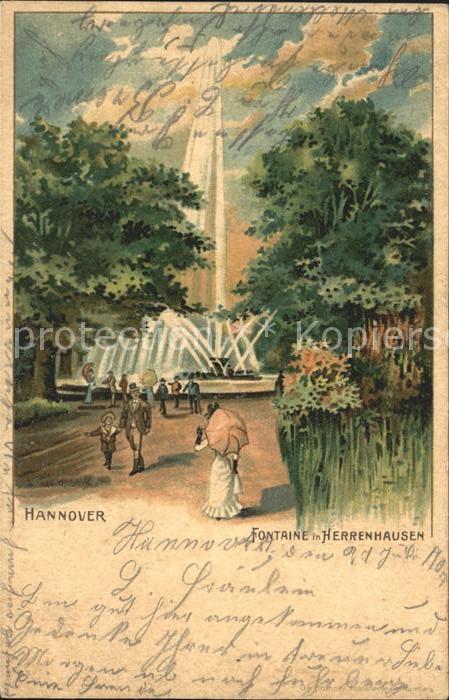 HANNOVER  CITY Fontaine Herrenhausen