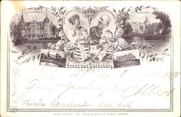Bueckeburg Neues Palais Fuerstl Residenzschloss Fuerstin und Fuerst zu Schaumbur