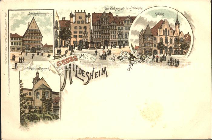 HILDESHEIM  CITY nochenhauer Amtshaus Templerhaus Haus Wedekind Rathhaus 1000jae