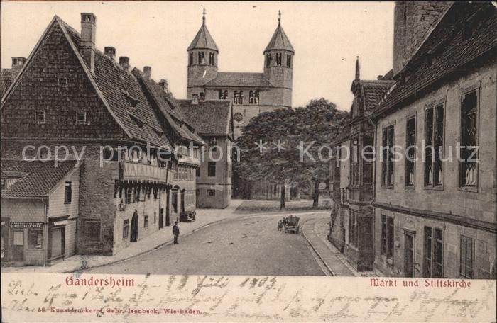Gandersheim Bad Markt und Stiftskirche