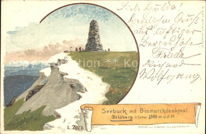 Feldberg Schwarzwald Seebuck mit Bismarckdenkmal