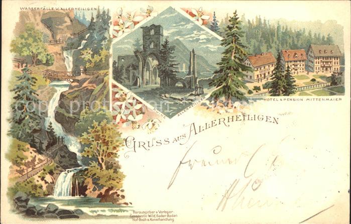 Allerheiligen Oppenau Wasserfaelle Ruine Hotel Pension Mittenmaier