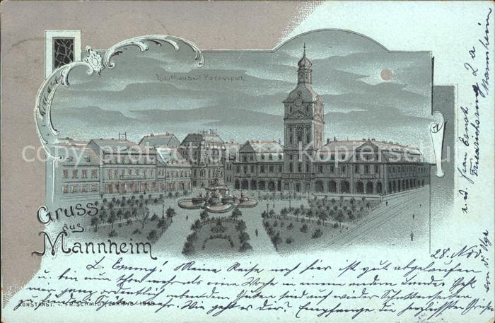 MANNHEIM BW Kaufhaus mit Paradeplatz